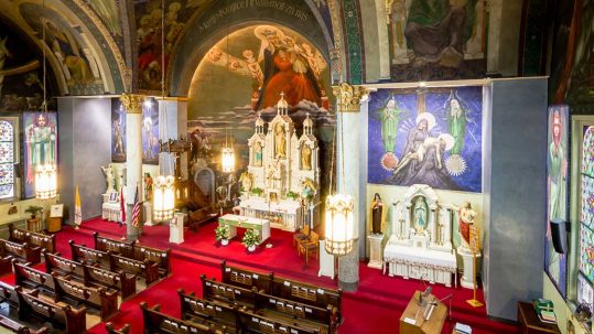 church main area