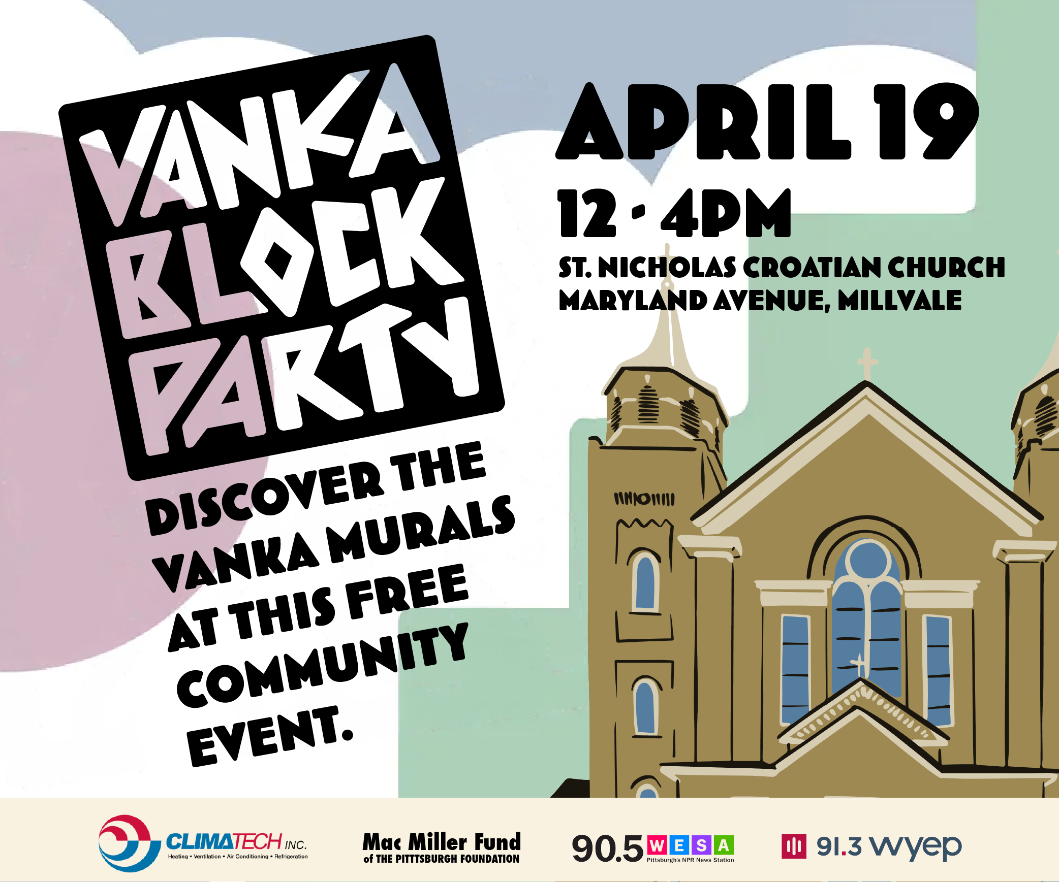 Block Party 2026 big square Discover the Vanka Murals at this free community event